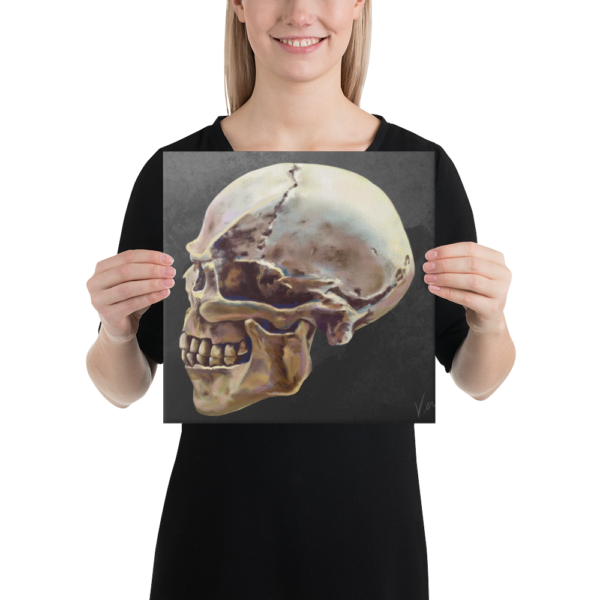 “Lucifer Gray” Skull on Canvas - Image 6