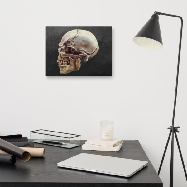 “Lucifer Gray” Skull on Canvas - Image 2