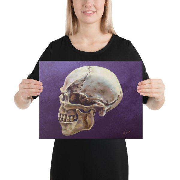 “Lucifer Purple” Skull on Canvas - Image 7