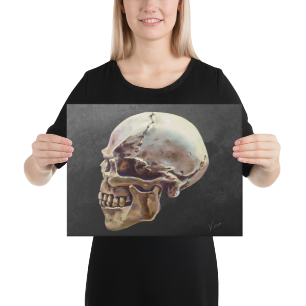 “Lucifer Gray” Skull on Canvas - Image 7