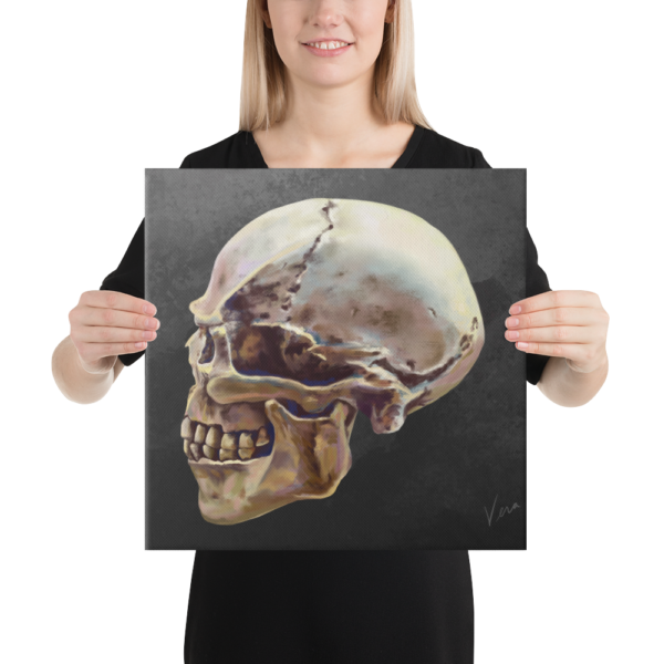 “Lucifer Gray” Skull on Canvas - Image 8
