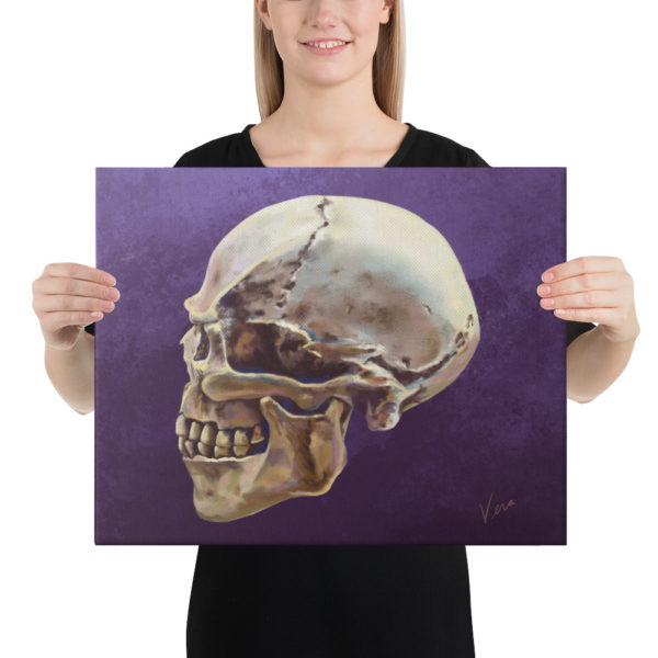 “Lucifer Purple” Skull on Canvas - Image 9