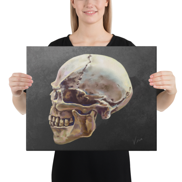 “Lucifer Gray” Skull on Canvas - Image 9