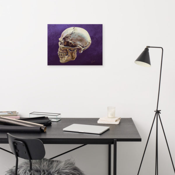 “Lucifer Purple” Skull on Canvas - Image 5