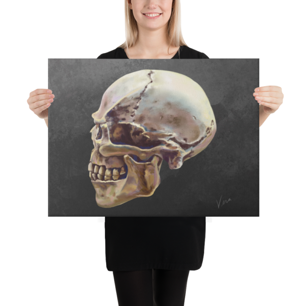 “Lucifer Gray” Skull on Canvas - Image 10