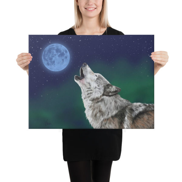 "Jasper" the Wolf on Canvas - Image 7