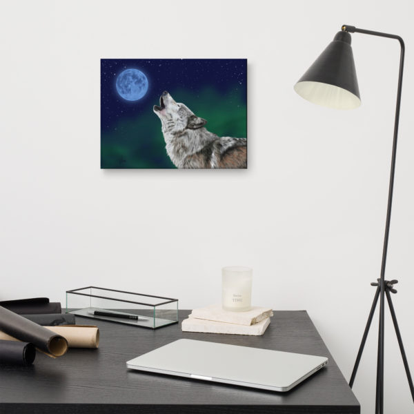 "Jasper" the Wolf on Canvas - Image 3